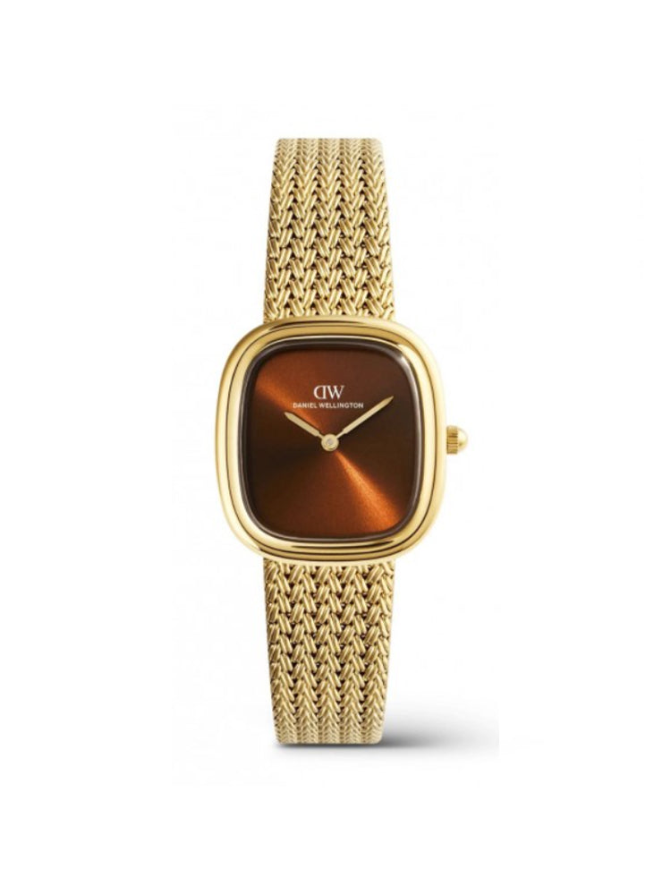 OROLOGIO DONNA MARGOT IN ACCIAIO DORATO E QUADRANTE MARRONE DANIEL WELLINGTON