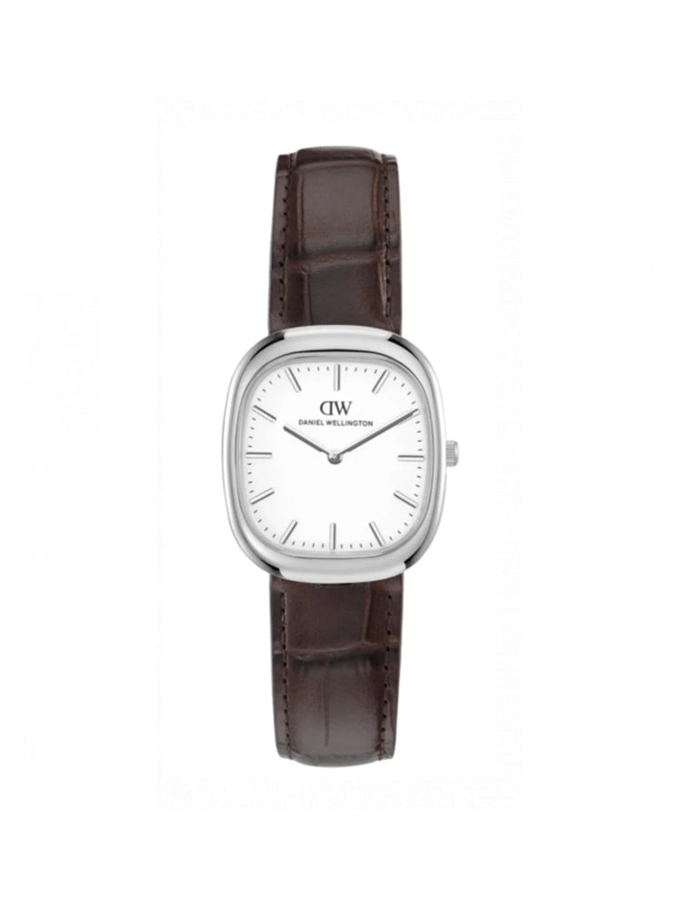 OROLOGIO UOMO RACKET CLUB CON CINTURINO IN PELLE MARRONE DANIEL WELLINGTON