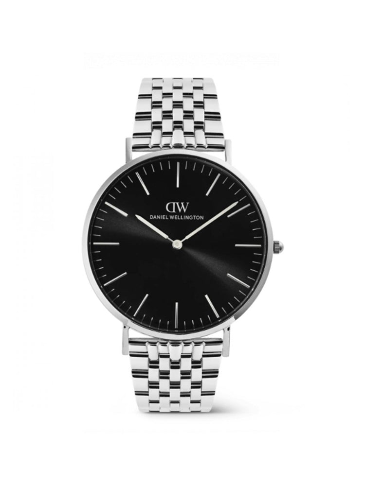 OROLOGIO UOMO IN ACCIAIO 40 MM CON QUADRANTE NERO DANIEL WELLINGTON