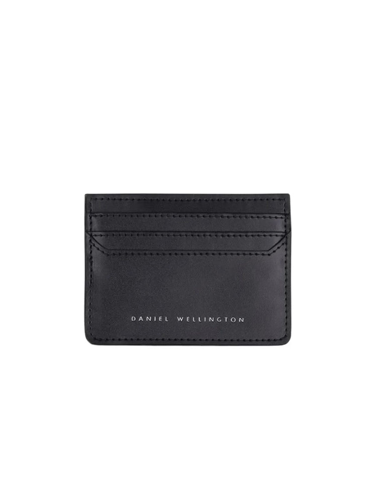 PORTACARTE UOMO IN PELLE NERA LISCIA DANIEL WELLINGTON