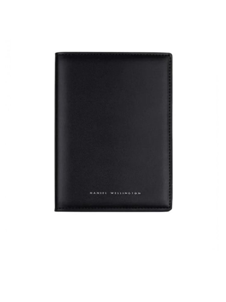 PORTAPASSAPORTO IN PELLE NERA DANIEL WELLINGTON