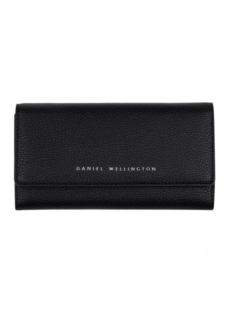 PORTAFOGLIO DONNA IN PELLE NERO BOTTALATO DANIEL WELLINGTON
