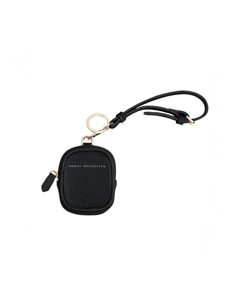 PORTACHIAVI DONNA IN PELLE BOTTALATO NERO CON ZIP DANIEL WELLINGTON