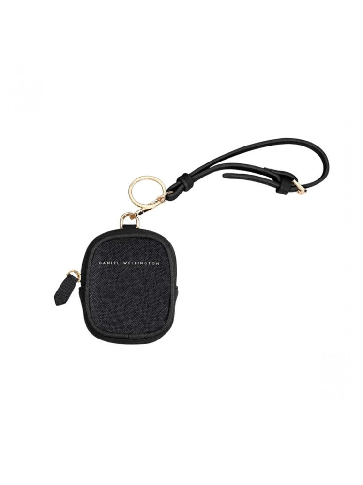 PORTACHIAVI DONNA IN PELLE NERO SAFFIANO CON ZIP DANIEL WELLINGTON