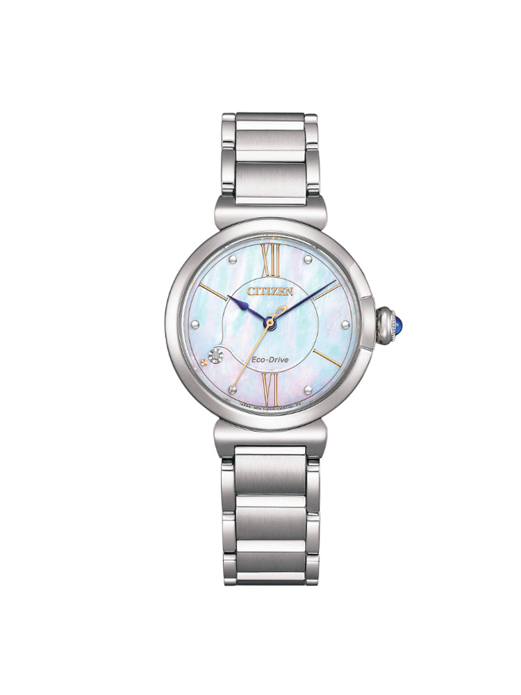 OROLOGIO DONNA MAYBELL IN ACCIAIO CON QUADRANTE IN MADREPERLA E DIAMANTE CITIZEN