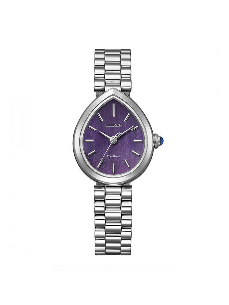OROLOGIO DONNA RAINELL IN ACCIAIO CON QUADRANTE A GOCCIA VIOLA CITIZEN