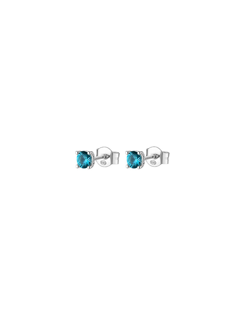 ORECCHINI DONNA IN ARGENTO PUNTI LUCE VERDE ACQUA FANCY BROSWAY