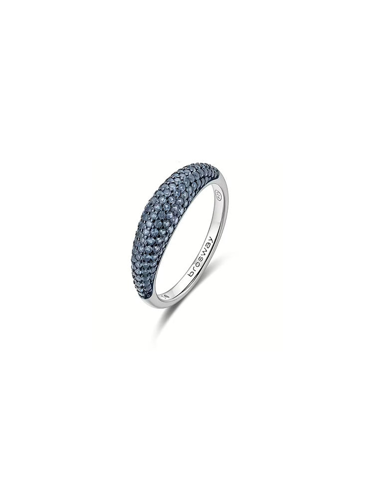 ANELLO DONNA IN ARGENTO CON ZIRCONI BLU COLLEZIONE FANCY MISURA 18 BROSWAY