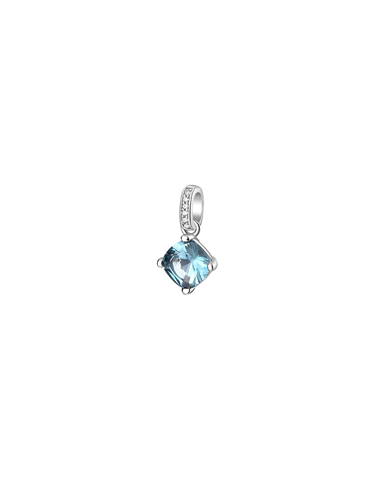 CHARM DONNA PENDENTE FANCY IN ARGENTO CON ZIRCONE AZZURRO BROSWAY
