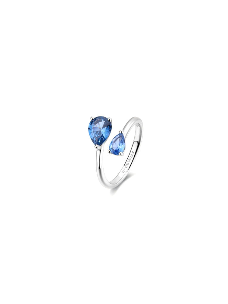 ANELLO DONNA IN ARGENTO CON ZIRCONI MISURA 14 FANCY BROSWAY