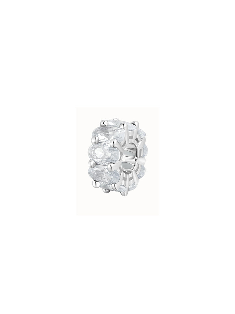 CHARM DONNA IN ARGENTO CON ZIRCONI VALI BIANCHI FANCY BROSWAY