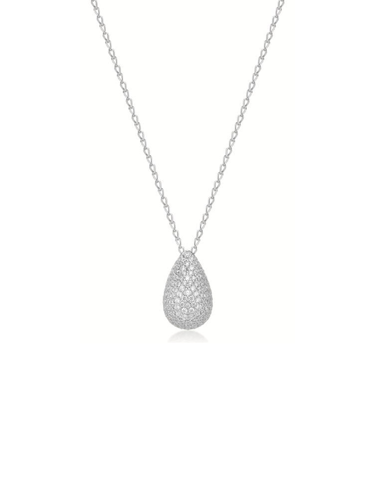 COLLANA DONNA PENDENTE IN ARGENTO CON ZIRCONI FANCY BROSWAY