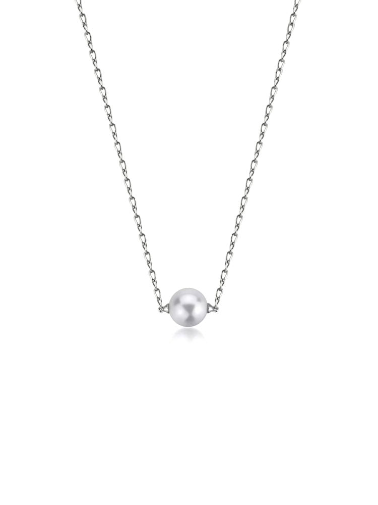 COLLANA DONNA IN ARGENTO CON PERLA CENTRALE FANCY BROSWAY