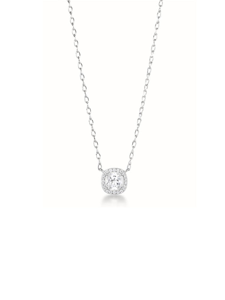 COLLANA DONNA IN ARGENTO CON ZIRCONE PENDENTE FANCY BROSWAY