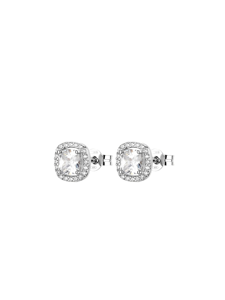 ORECCHINI DONNA PUNTO LUCE CON ZIRCONE CENTRALE FANCY BROSWAY