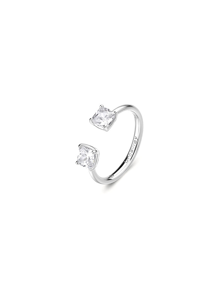 ANELLO DONNA IN ARGENTO CON ZIRCONI BIANCHI MIS 18 FANCY BROSWAY