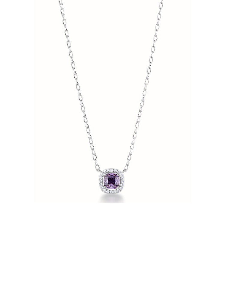COLLANA DONNA IN ARGENTO CON ZIRCONE PENDENTE LILLA FANCY BROSWAY