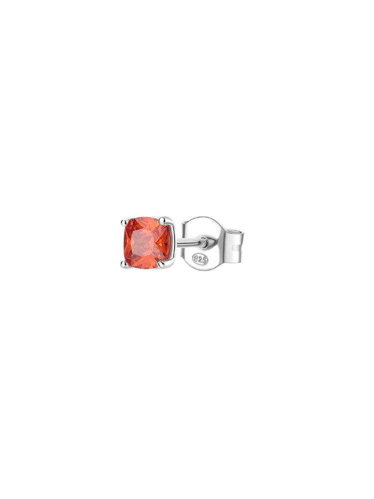 MONO ORECCHINO DONNA FANCY IN ARGENTO CON ZIRCONE ARANCIONE BROSWAY