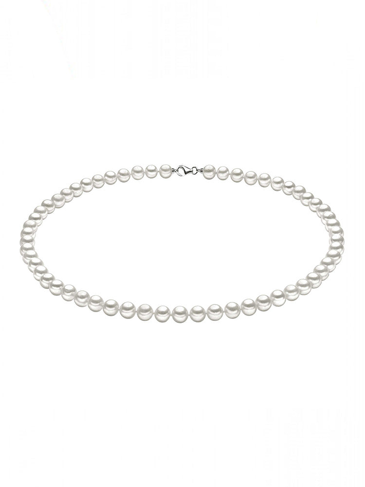 COLLANA DONNA DI PERLE IN ORO BIANCO COMETE GIOIELLI