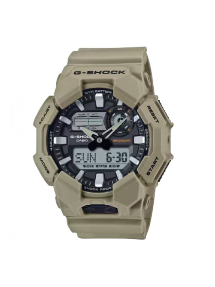 OROLOGIO UOMO ANALOGICO E DIGITALE G-SHOCK IN RESINA BEIGE CASIO