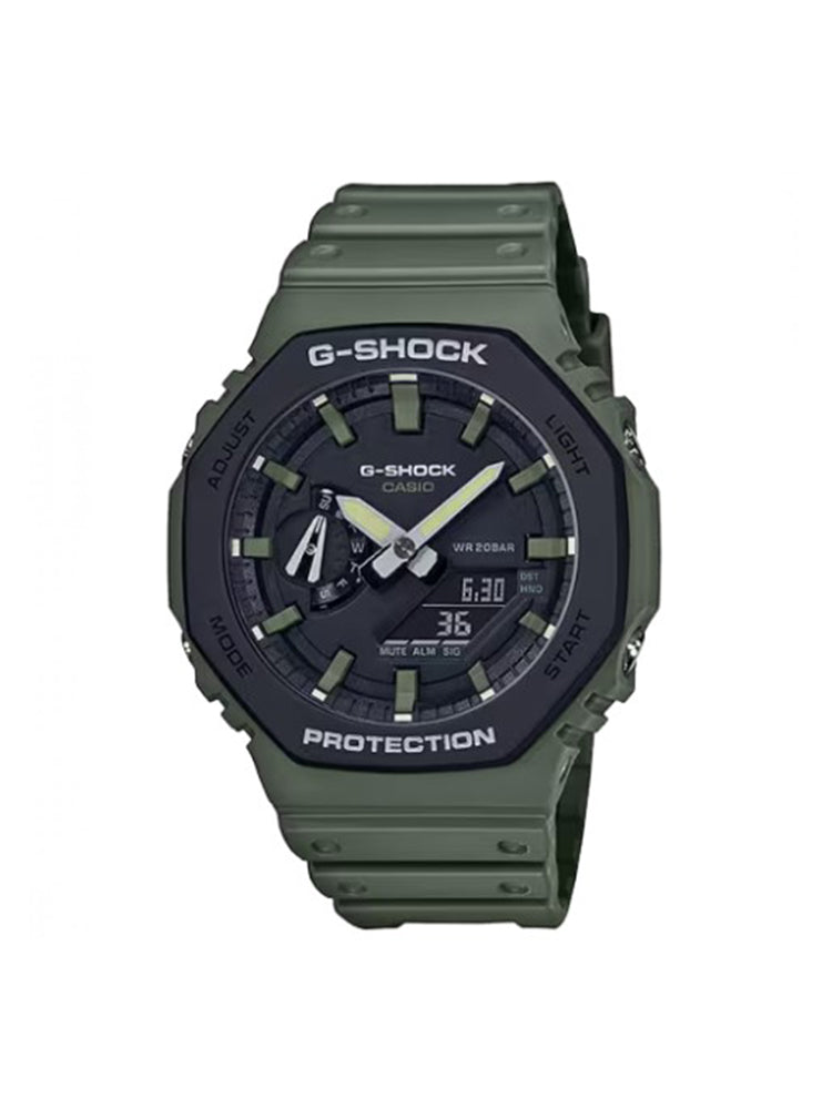 OROLOGIO UOMO ANALOGICO E DIGITALE G-SHOCK IN RESINA VERDE SCURO CASIO