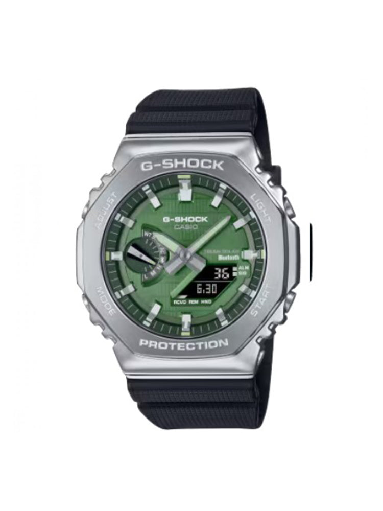 OROLOGIO UOMO ANALOGICO E DIGITALE CON CASSA IN ACCIAIO E CINTURINO IN RESINA NERO CASIO