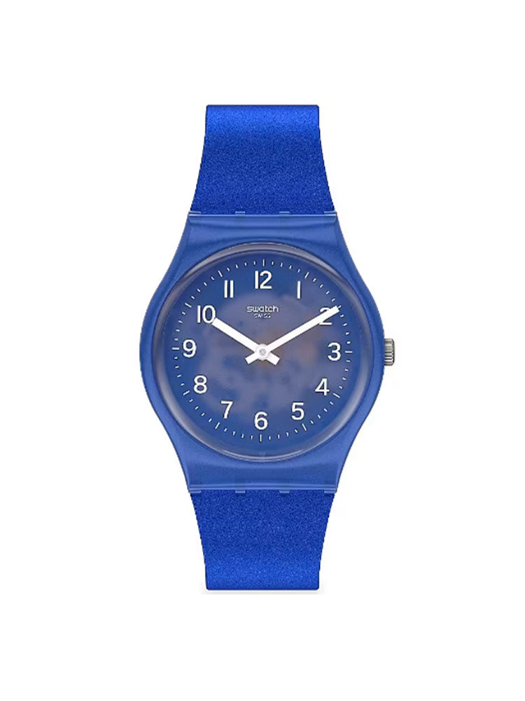OROLOGIO UNISEX BLURRY BLUE CON CASSA TRASPARENTE SWATCH