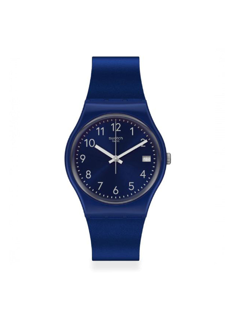 OROLOGIO UNISEX SOLO TEMPO SILVER IN BLUE SWATCH