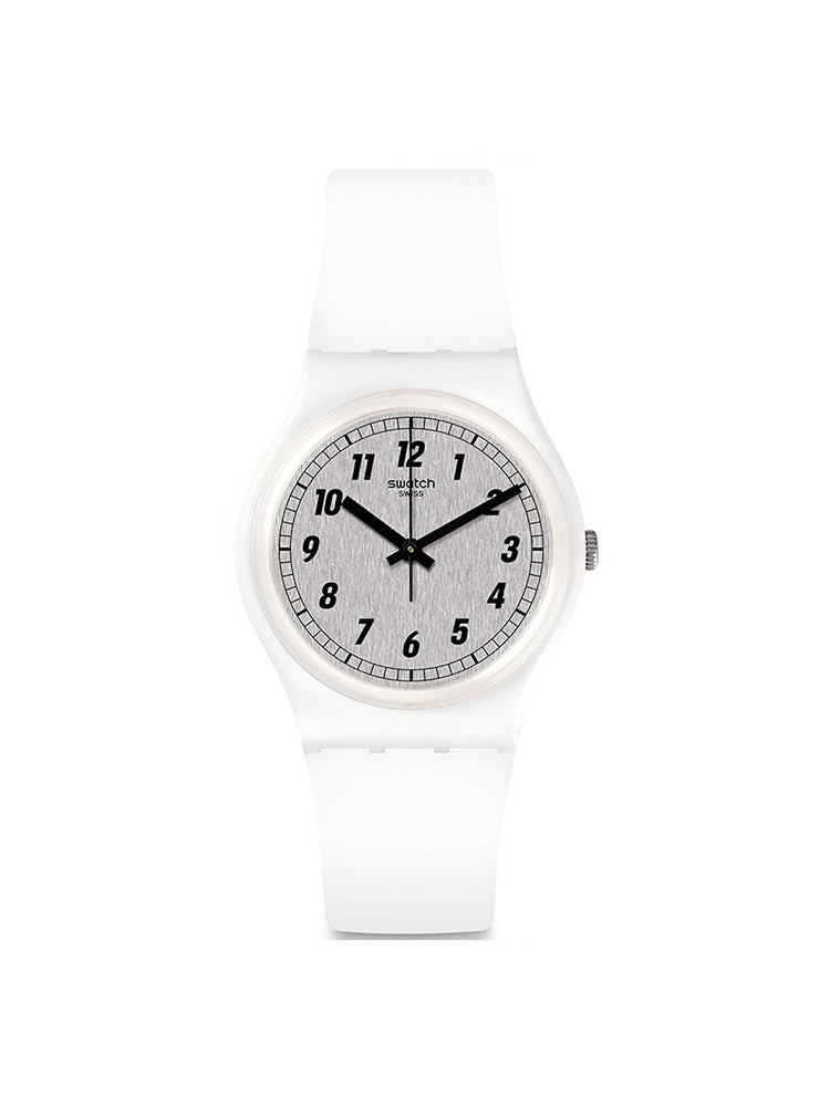 OROLOGIO UNISEX SOLO TEMPO IN SILICONE BIANCO SWATCH