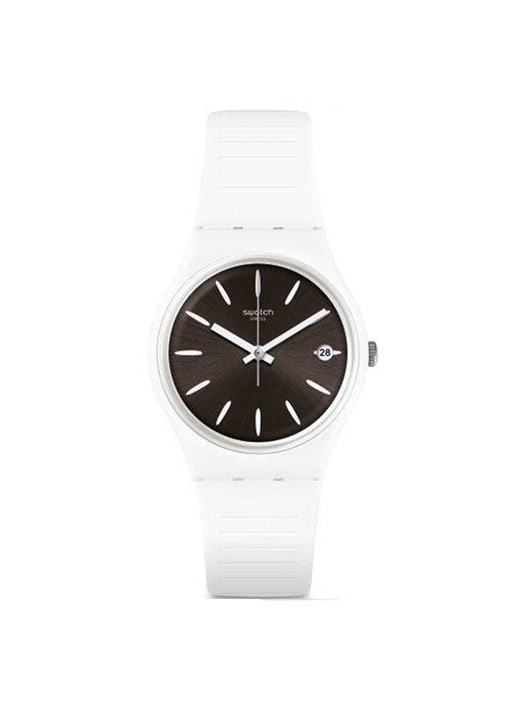OROLOGIO UNISEX SOLO TEMPO IN SILICONE BIANCO SWATCH