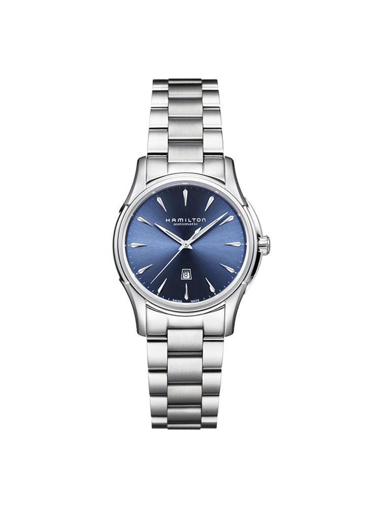OROLOGIO DONNA SOLO TEMPO JAZZMASTER LADY SILVER/BLU HAMILTON