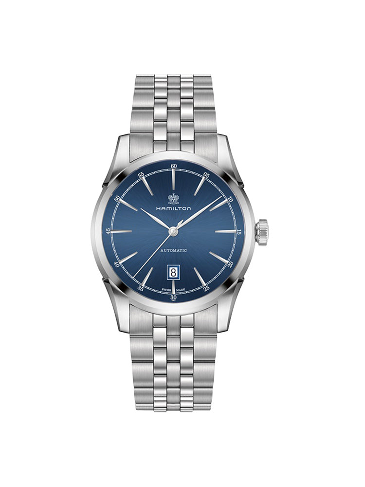 OROLOGIO UOMO SOLO TEMPO AUTOMATIC SPIRIT OF LIBERTY BLU HAMILTON