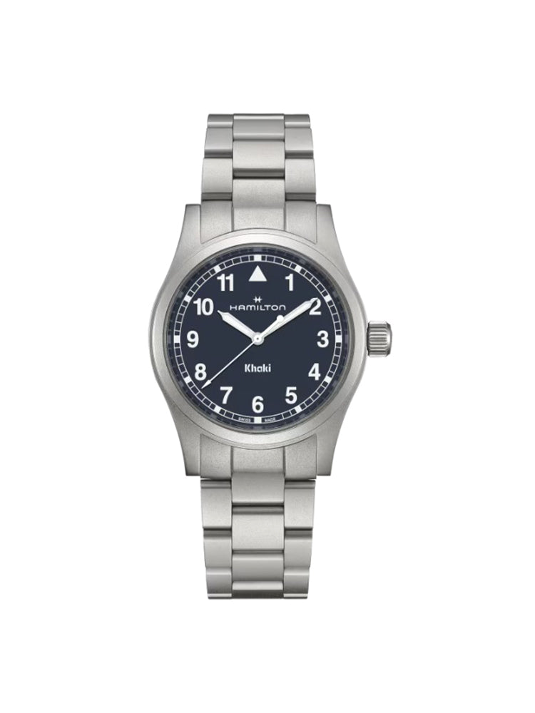 OROLOGIO UOMO KHAKI FIELD 38 MM SOLO TEMPO IN ACCIAIO HAMILTON