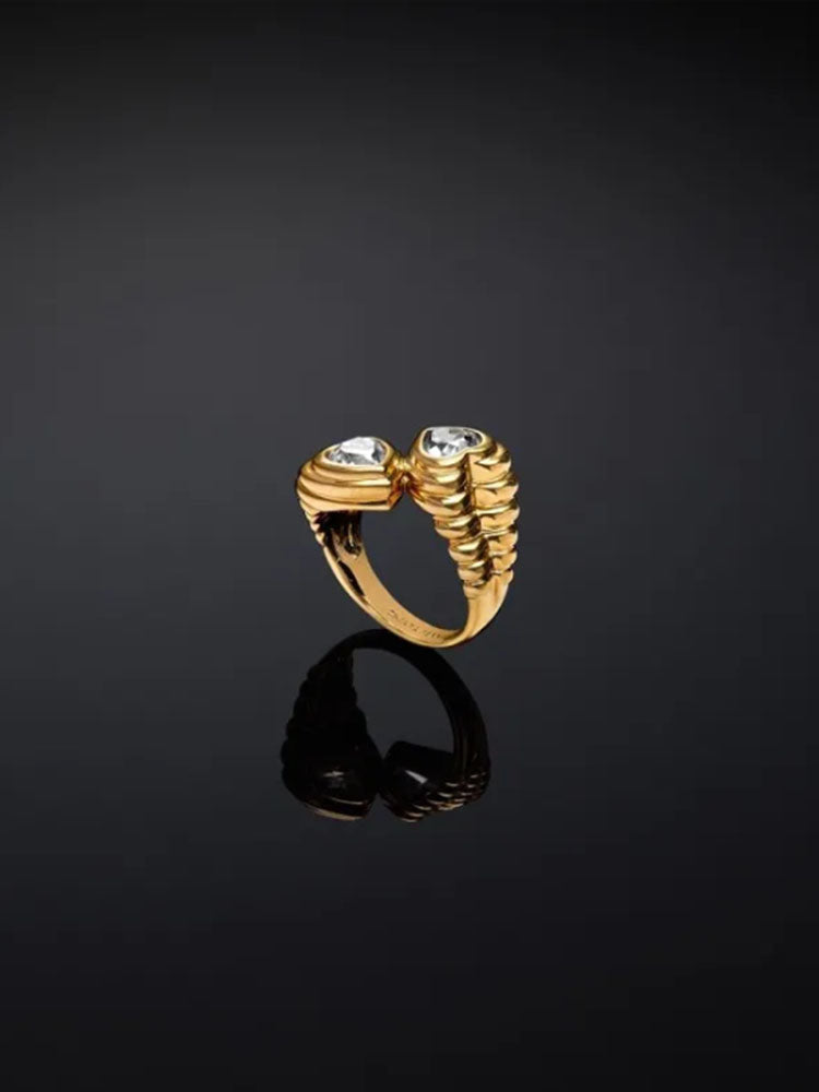 ANELLO DONNA BOLD STRASS IN ACCIAIO DORATO MIS 16 CHIARA FERRAGNI