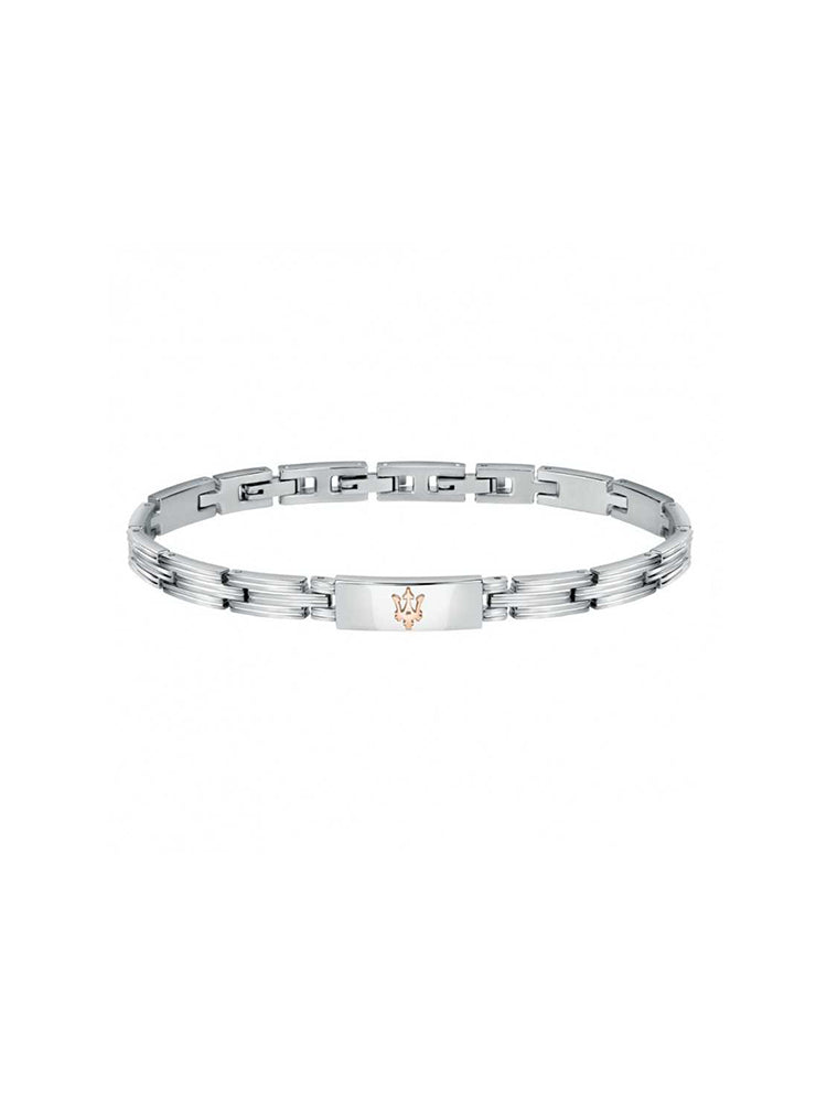 BRACCIALE UOMO IN ACCIAIO MISURA 22 CM MASERATI