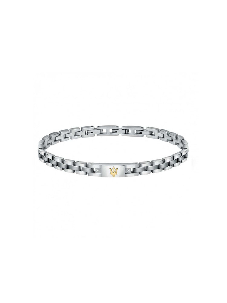 BRACCIALE UOMO, IN ACCIAIO MISURA 22 CM MASERATI