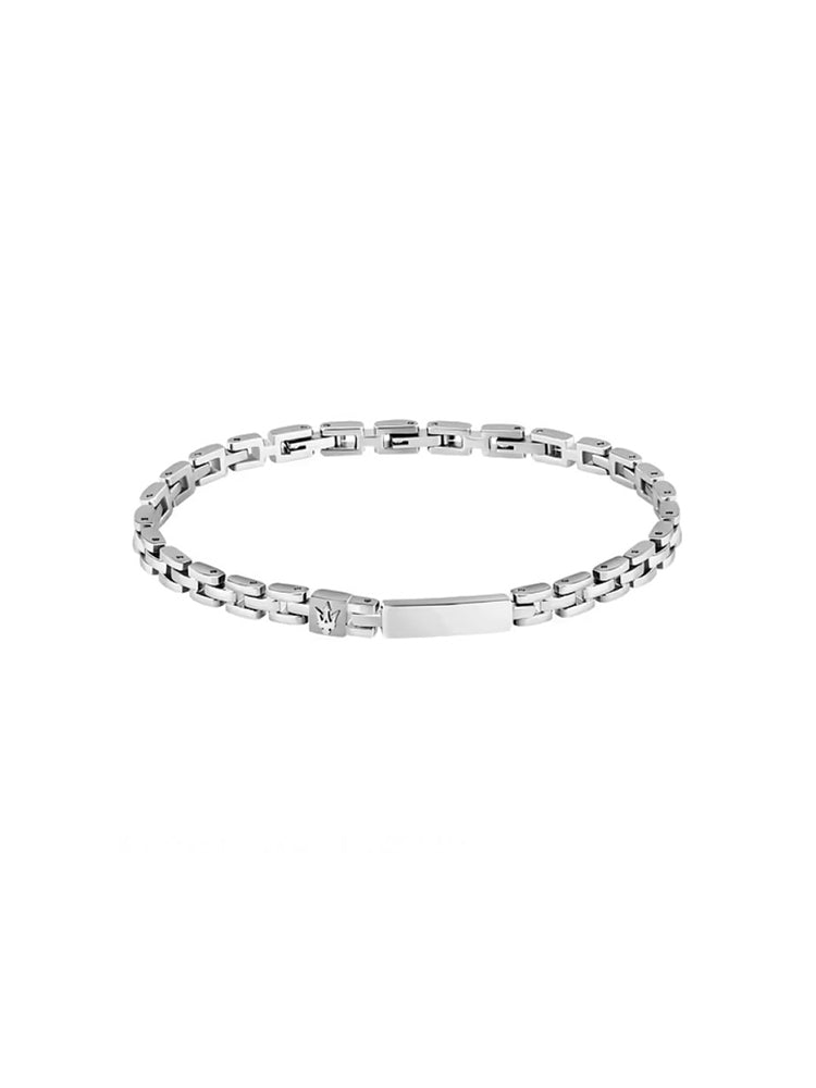 BRACCIALE UOMO IN ACCIAIO CON LOGO MASERATI