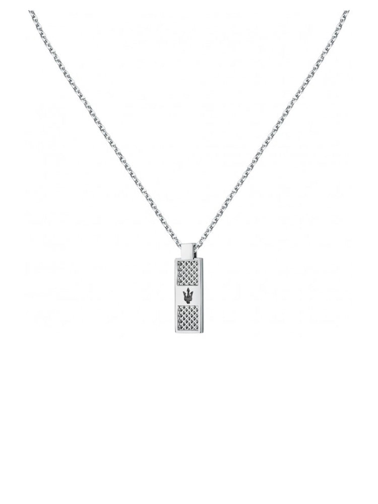 COLLANA UOMO JEWELS ICONIC IN ACCIAIO CON TARGHETTA MASERATI