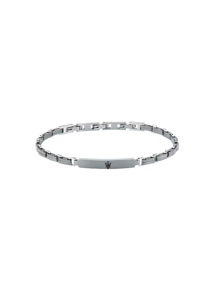 BRACCIALE UOMO IN TITANIO CON LOGO MASERATI