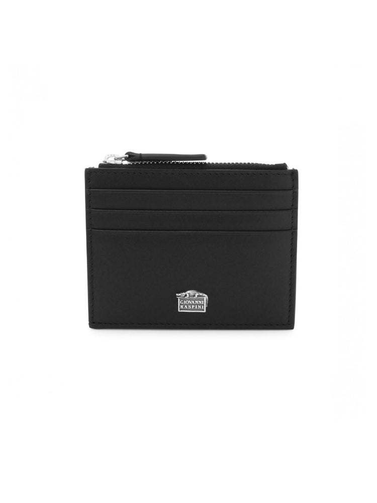 PORTACARTE UNISEX IN PELLE LISCIA CON ZIP GIOVANNI RASPINI