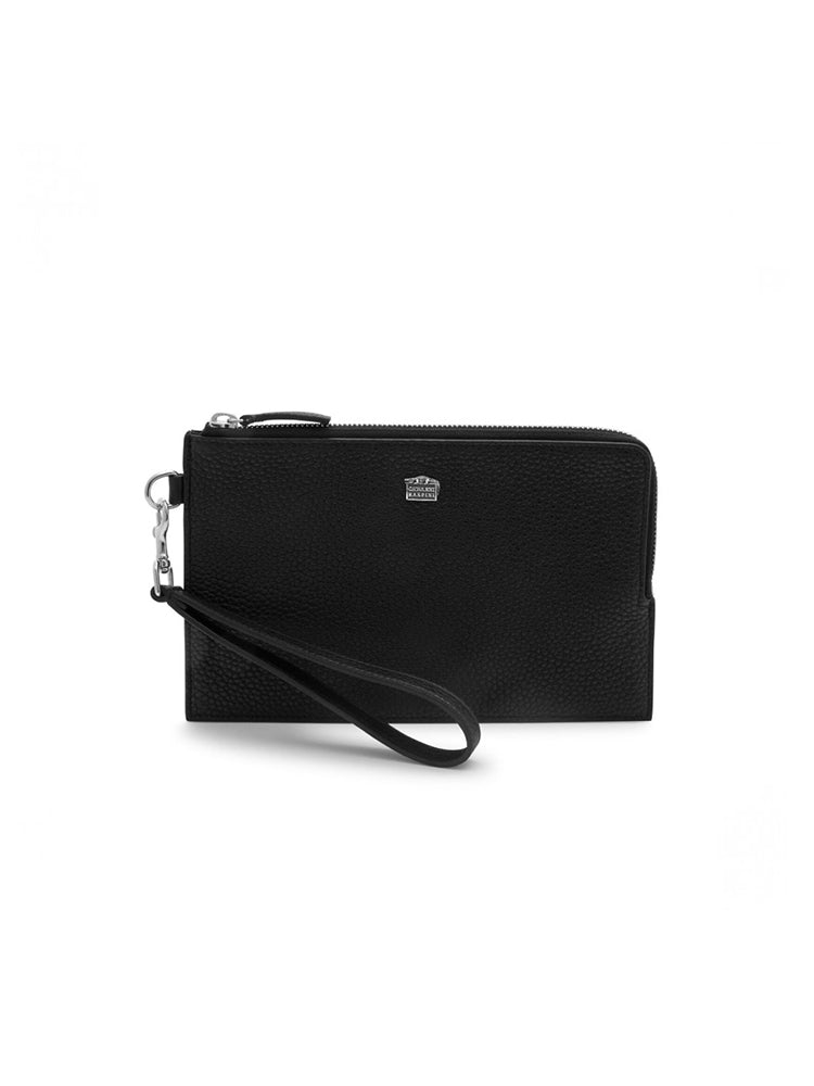 POCHETTE UNISEX IN PELLE GOFFRATA GIOVANNI RASPINI