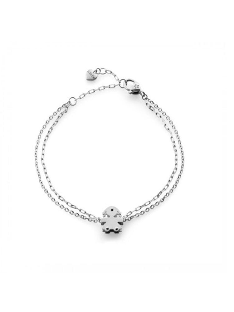 BRACCIALE BIMBA I MINI ORO BIANCO E DIAMANTE LE BEBE