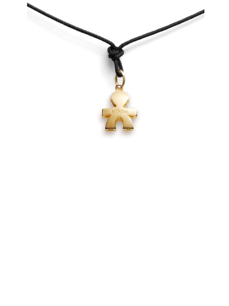 COLLANA DONNA CON CIONDOLO I TESORINI CON SAGOMA BIMBO IN ORO GIALLO LE BEBE'