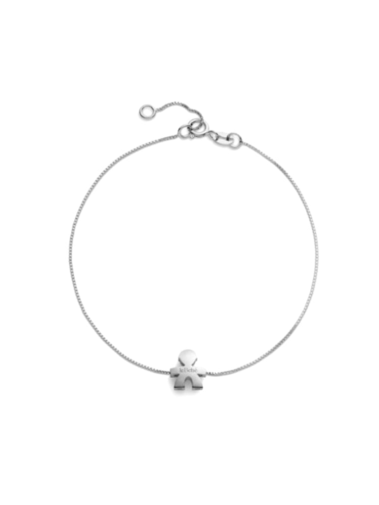 BRACCIALE DONNA IN ORO BIANCO 18 KT CON SAGOMA BIMBO LE BEBÉ