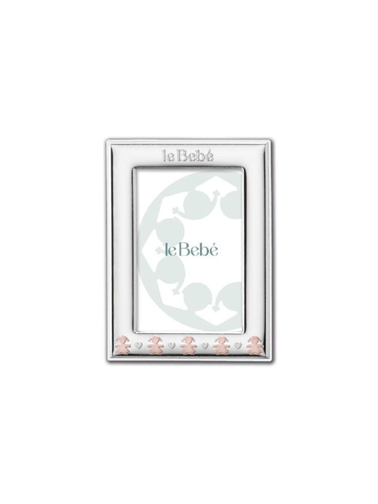 CORNICE PORTAFOTO BIMBA IN ARGENTO 9X13 LE BEBE'