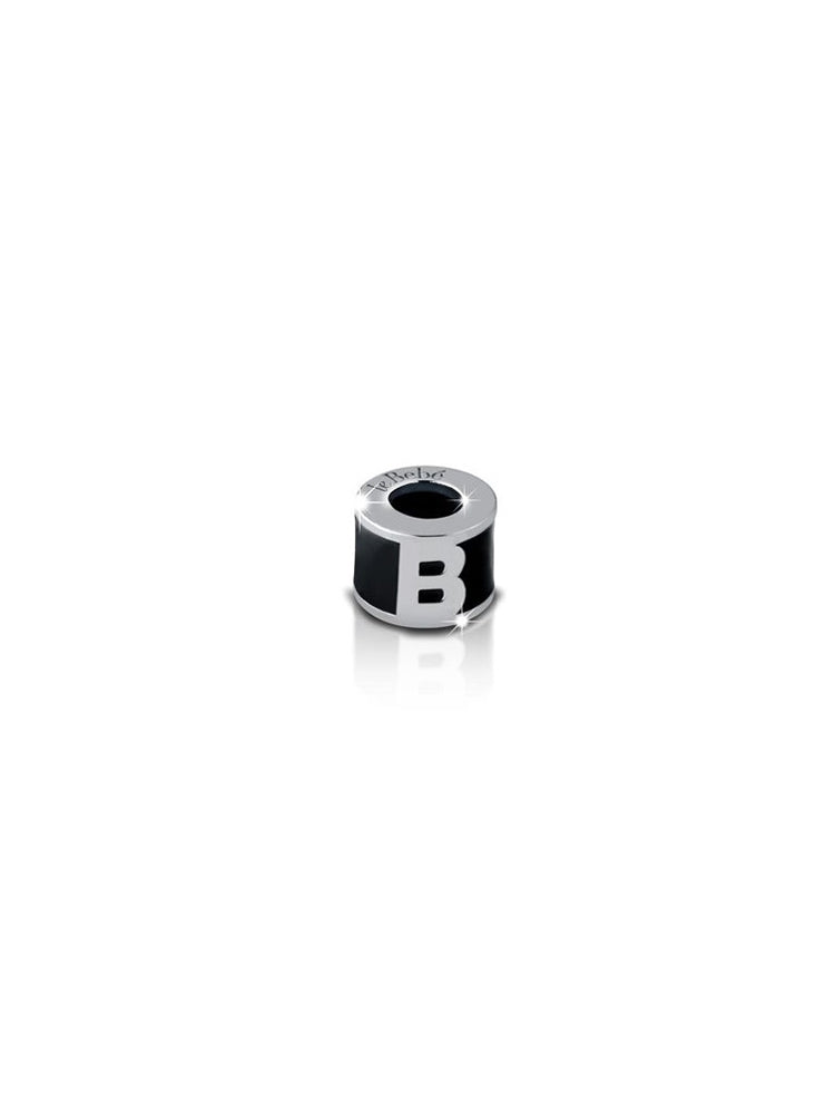 CHARM CILINDRO CON LETTERA B IN ARGENTO LE BEBE'