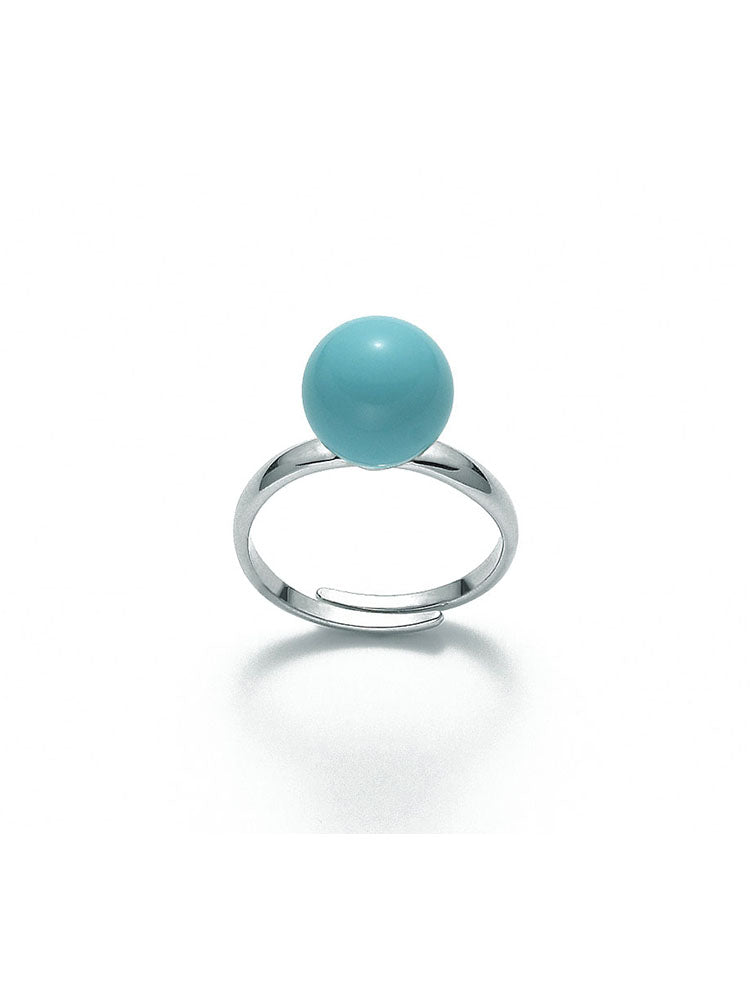 ANELLO DONNA IN ARGENTO CON PERLA TURCHESE MILUNA