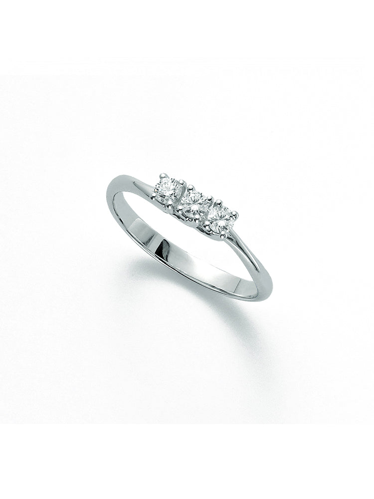 ANELLO DONNA TRILOGY DIAMANTI E ORO BIANCO MILUNA