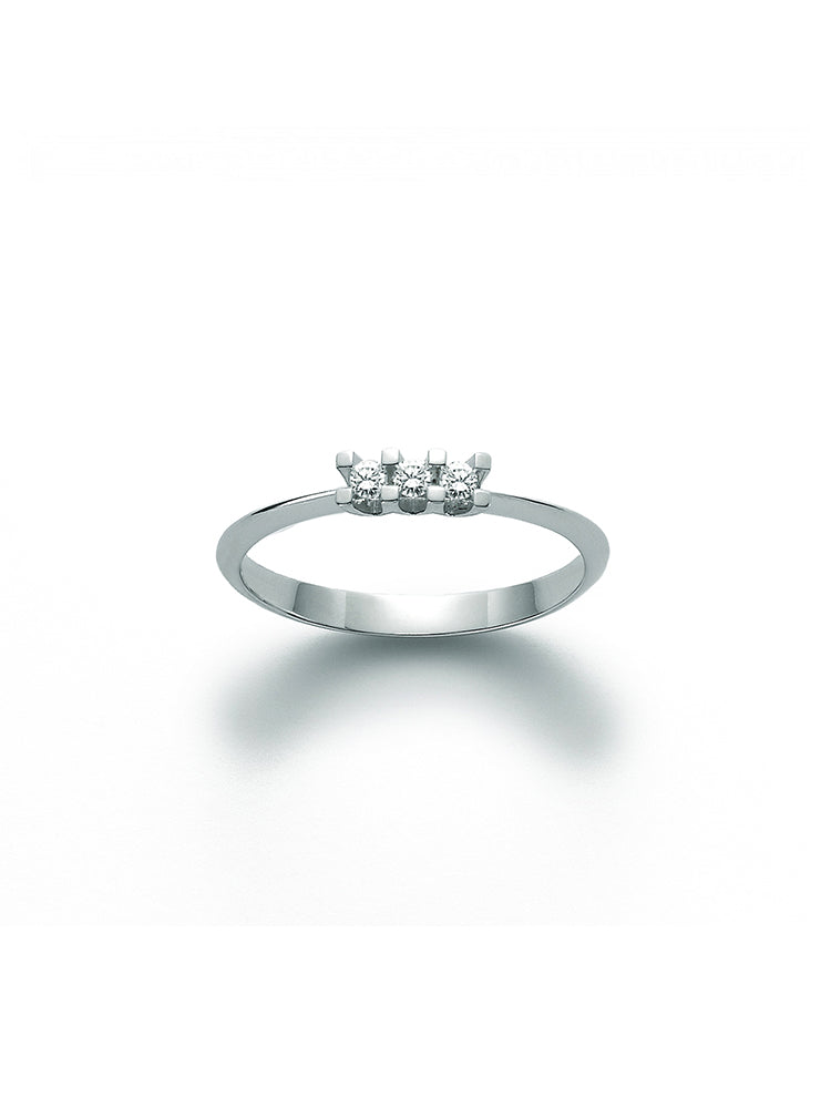 ANELLO DONNA TRILOGY DIAMANTI E ORO BIANCO MILUNA