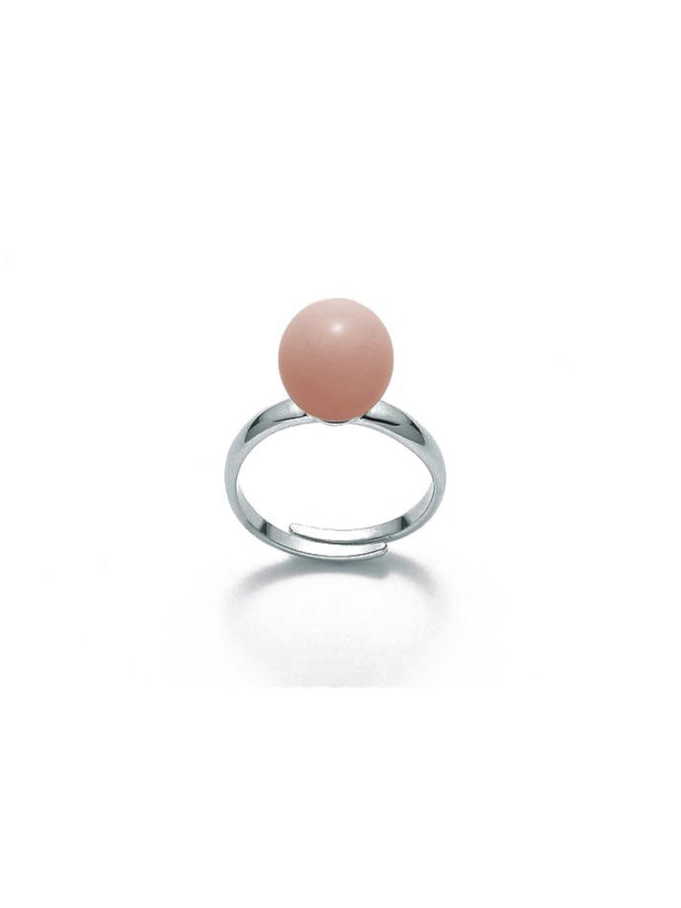ANELLO DONNA IN ARGENTO CON CORALLO NATURALE PELLE D'ANGELO MILUNA